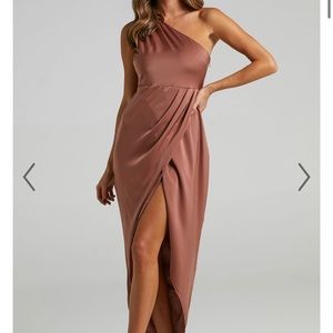 Showpo Felt So Happy Dress in Dusty Rose